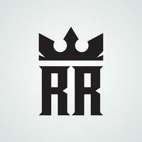 Modern RR logo Design Template. Royalty-free Vector illustration