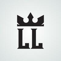 Mordan LL logo Design Template. Royalty-free Vector illustration