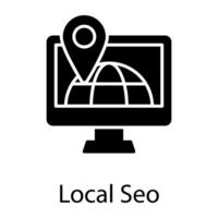 seo y desarrollo plano icono vector