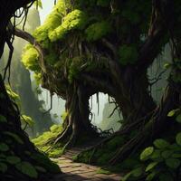 Tree image AI photo