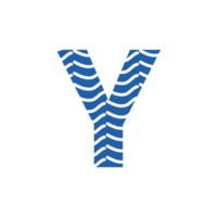 y brief logo of y tekst logo en y woord logo ontwerp. png