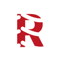 r brev logotyp eller r text logotyp och r ord logotyp design. png