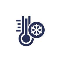 low temperature icon, vector sign