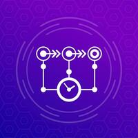 timeline, sequence icon, vector design