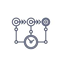 timeline or sequence line icon vector