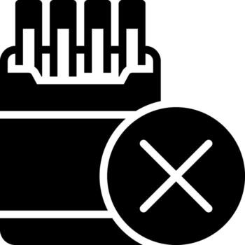 solid icon for restriction vector