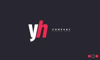 YH Alphabet letters Initials Monogram logo HY, Y and H vector