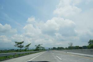 View on the road to Jalan Saujana, Sabah. photo