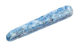 tumbled Kyanite gem stone isolated on white photo