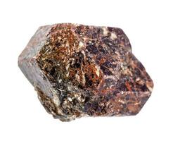 raw Almandine almandite, garnet crystal isolated photo