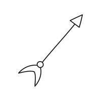 Hand drawn arrows element vector illustration isolated.