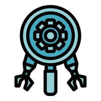 Modern robot icon vector flat