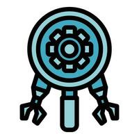 Modern robot icon vector flat