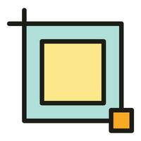 Draw image icon vector flat