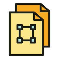 Edit document icon vector flat