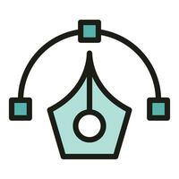 Digital scale icon vector flat