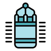 Punch bag icon vector flat