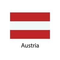 austria flag icon vector