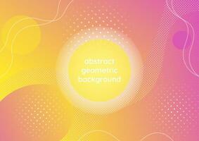 Abstract geometric background with fluid gradient shapes vector