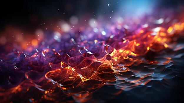 The duality of light as wave and particle background.ai generative photo