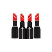 Lipstick icon vector illustration,logo design template.