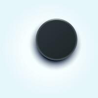 black color puck vector