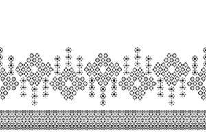 étnico geométrico tela modelo cruzar puntada.ikat bordado étnico oriental píxel negro blanco antecedentes. resumen, vector, ilustración. textura,ropa,marco,decoración,motivos,seda fondo de pantalla. vector