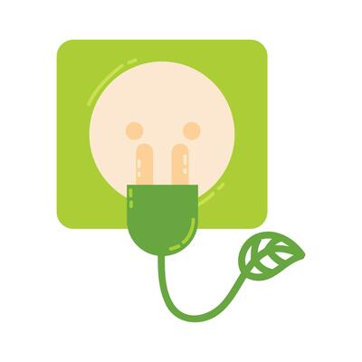 Green energy concept icons. ecology and environment related color icon set. renewable energy vector