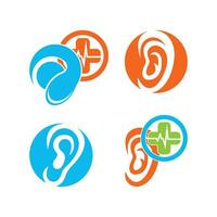 Hearing Logo Template vector icon design