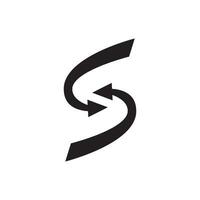 symbol of bidirectional arrows data transfer vector