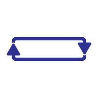 symbol of bidirectional arrows data transfer vector