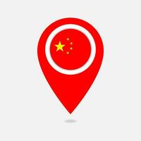 China pin location icon. Vector design.