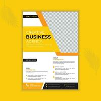 Creative business flyer and corporate design template. It can be adapted to brochures, magazines, annual reports, posters, presentations, flyers and banners, gradient colors, and white backgrounds vector