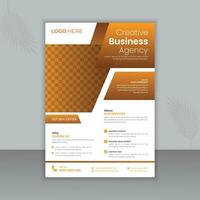 Creative business flyer and corporate design template. It can be adapted to brochures, magazines, annual reports, posters, presentations, flyers and banners, gradient colors, and white backgrounds vector