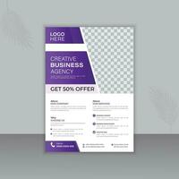 Creative business flyer and corporate design template. It can be adapted to brochures, magazines, annual reports, posters, presentations, flyers and banners, gradient colors, and white backgrounds vector