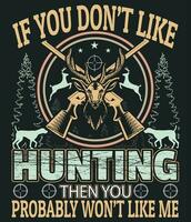 Hunting t shirt vector design