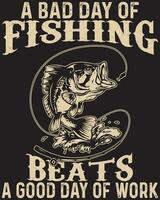 Fishing T SHIRT DESIGN VECTOR