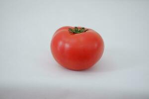 tomato on a white background, close-up, isolated. photo