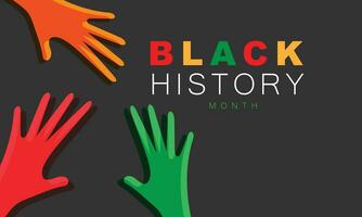 National black history month. background, banner, card, poster, template. Vector illustration.