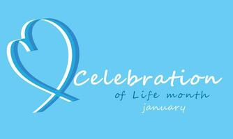 Celebration of life month. background, banner, card, poster, template. Vector illustration.