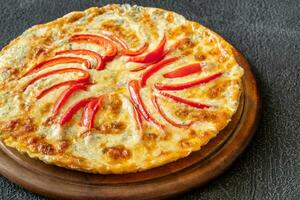Blue cheese and pepper tart photo