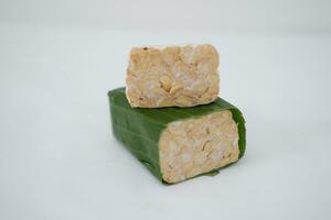 Preparing a vegan dish with tempeh photo