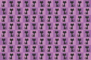 Vector pattern background with cat silhouettes for industrial use