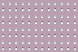 Vector pattern for christmas with funny snowmen