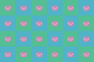 Vector pattern background with cat silhouettes for industrial use