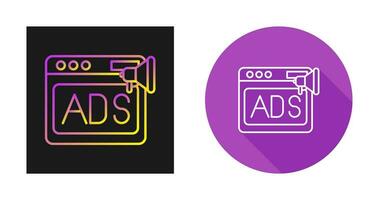 Native Advertising Vector Icon