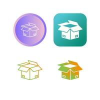 Open Box Vector Icon