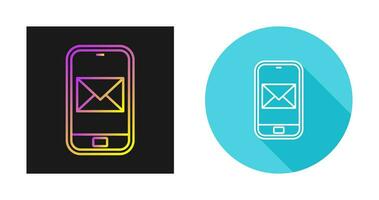 Smartphone mail Vector Icon