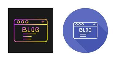 Blog Vector Icon