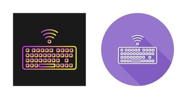 Wireless Keyboard Vector Icon